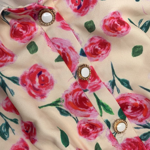 Johnny Hates Jazz Oversized Collar Floral MIDI Dress - Picture 9 of 9